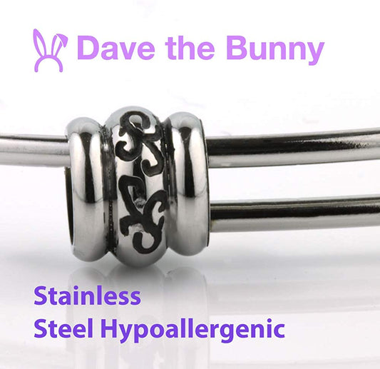 Baby on Board Text Fancy Charm Bangle-1