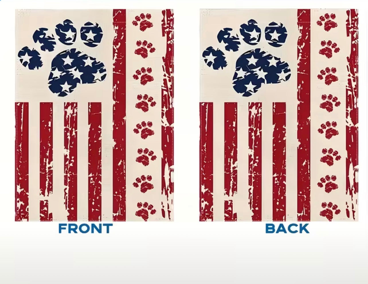 Bandera patriótica del jardín