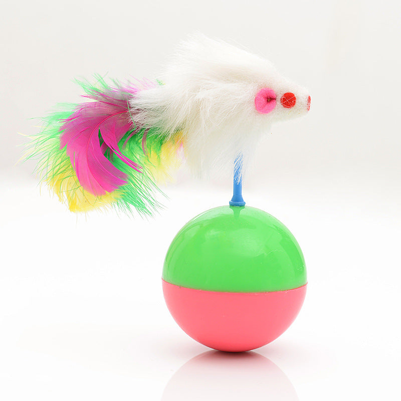 Juguete para gato ratón vaso conejo real