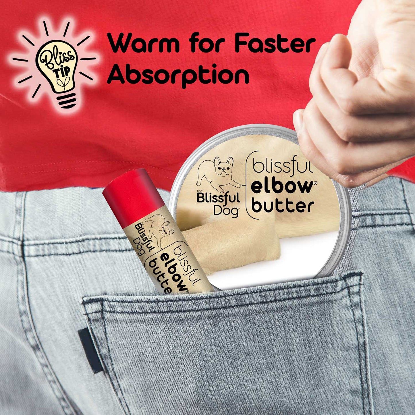 Le Beurre Coudes Blissful Elbow® Soulage les Callosités de Votre Chien