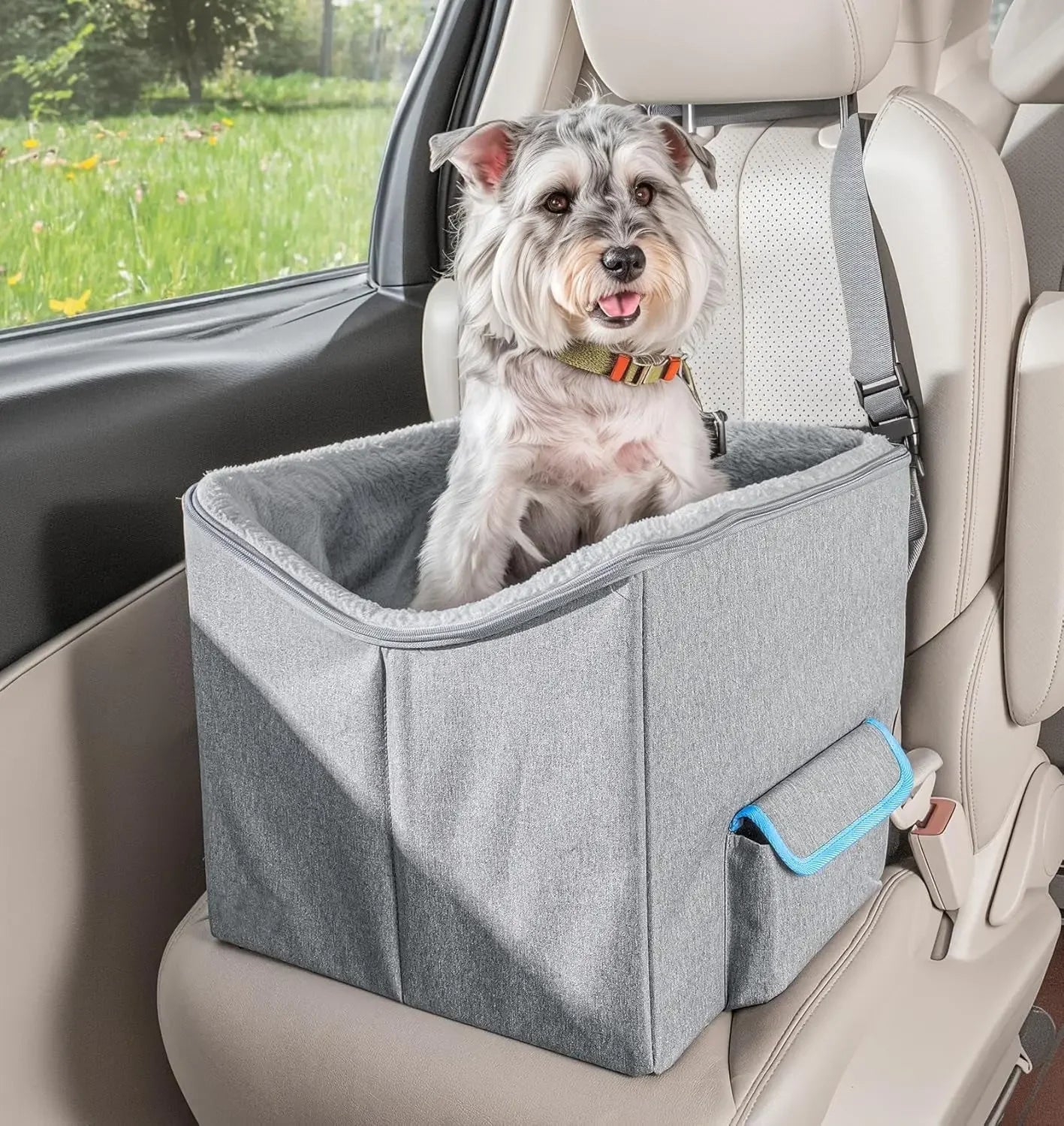 Elevated Dog Car Seat Booster for Safe & Comfortable Travel