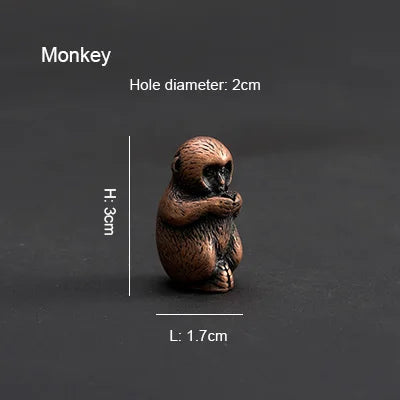 PINNY Soporte de incienso de metal del zodiaco chino | Mini base de incienso de 12 animales