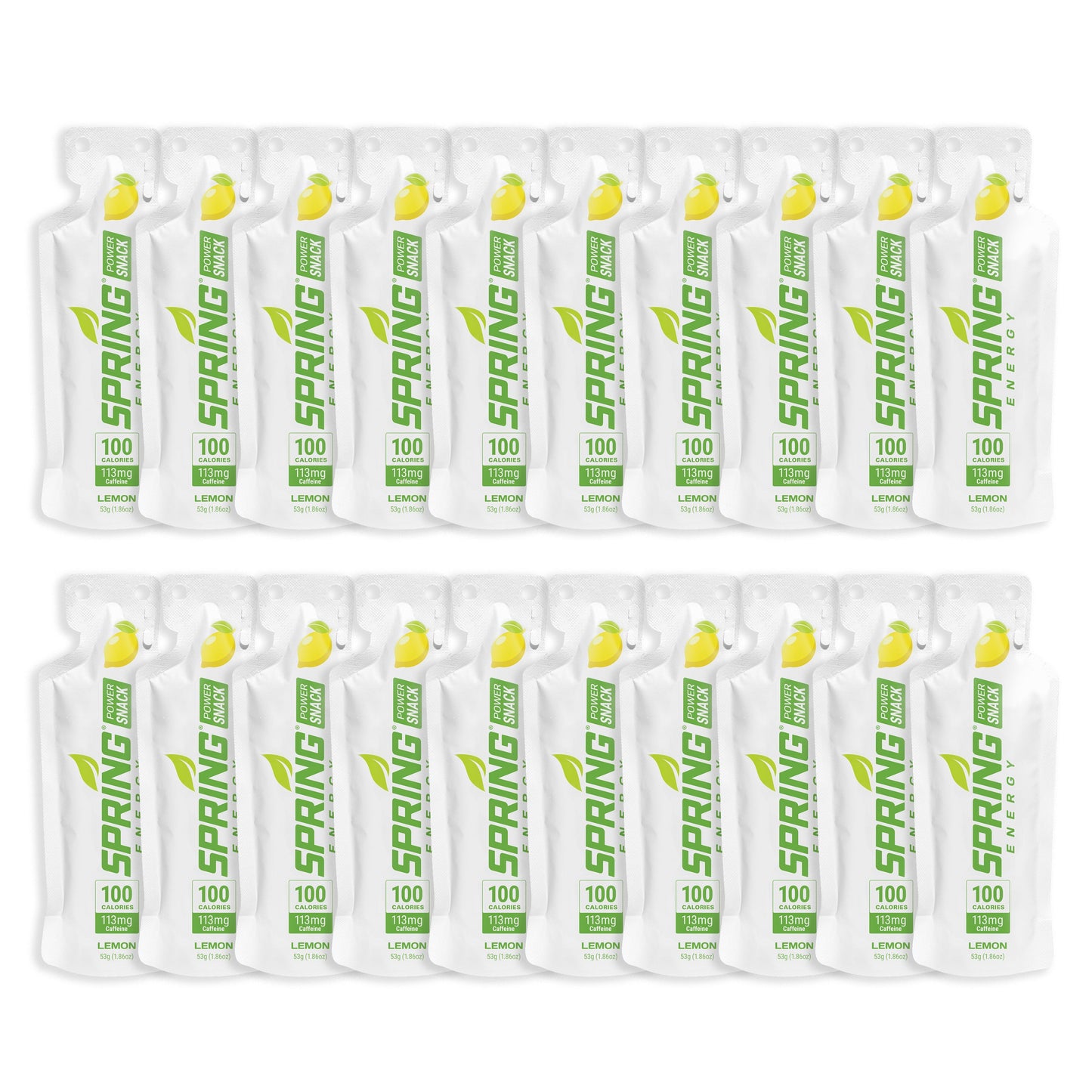 Snack Énergétique au Citron avec 113 mg de Caféine 100 Kcal