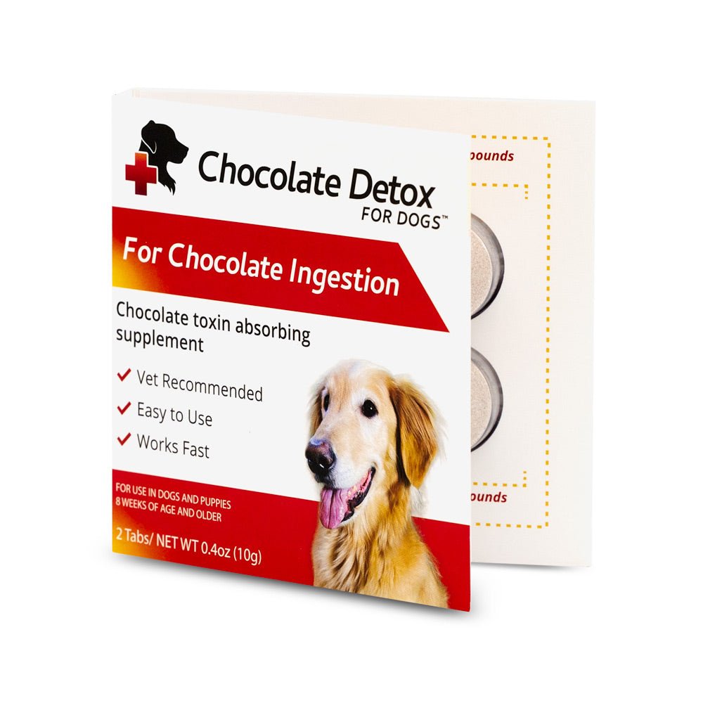 Desintoxicación de chocolate para perros, 2 comprimidos