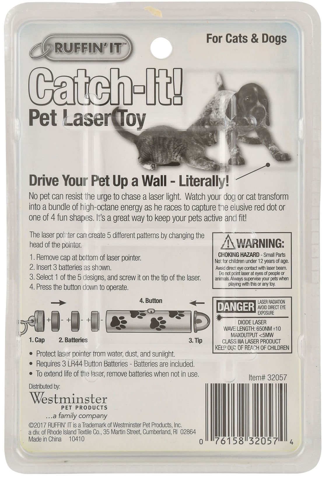 Ruffin' It Catch-It! Juguete Láser para Mascotas 5 en 1
