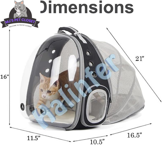 🚀✨ Sac à dos bulle pour chat avec ventilateur – Parfait pour votre astronaute à fourrure ! 🐾🐱 Convient aux chats et petits chiots jusqu'à 5,5 kg ! 🌌💖
