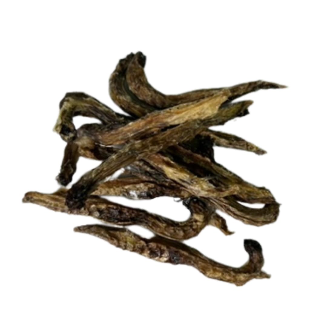 Premios para perros Quail Crunch Sticks, 10 unidades, espinas de codorniz, golosinas gourmet deshidratadas y saludables para entrenamiento de perros, sabores premium que promueven la salud dental, sin aditivos artificiales para mascotas felices.