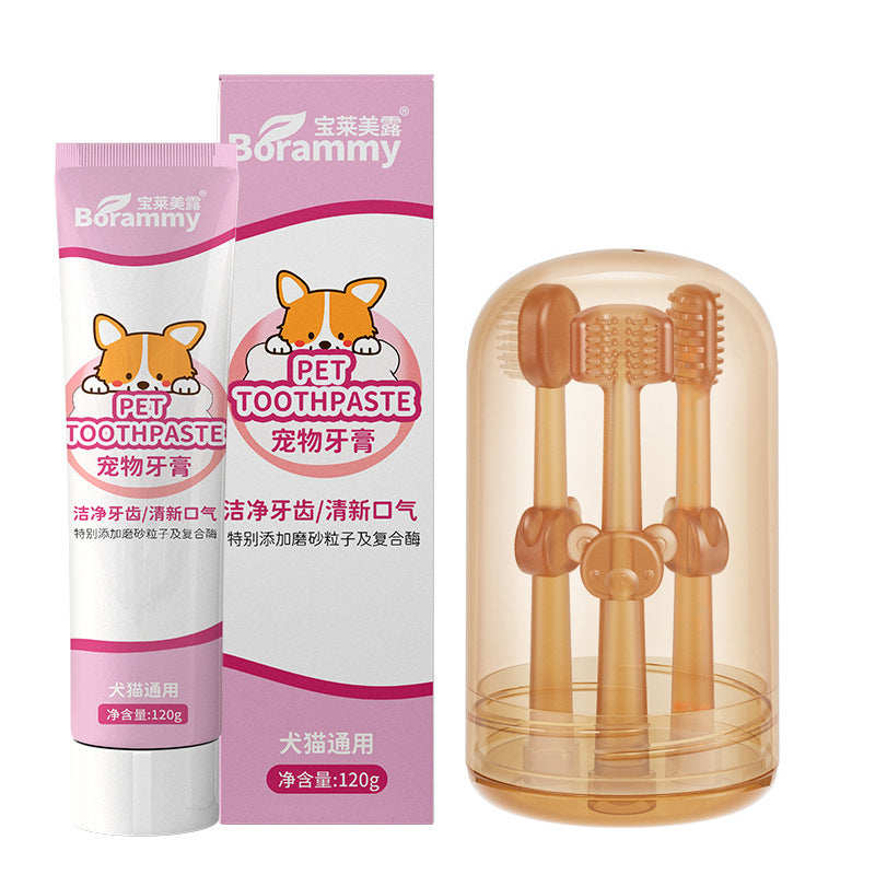 Pasta dental comestible para gatos de 120 g para el cuidado bucal y cepillado de dientes de perro