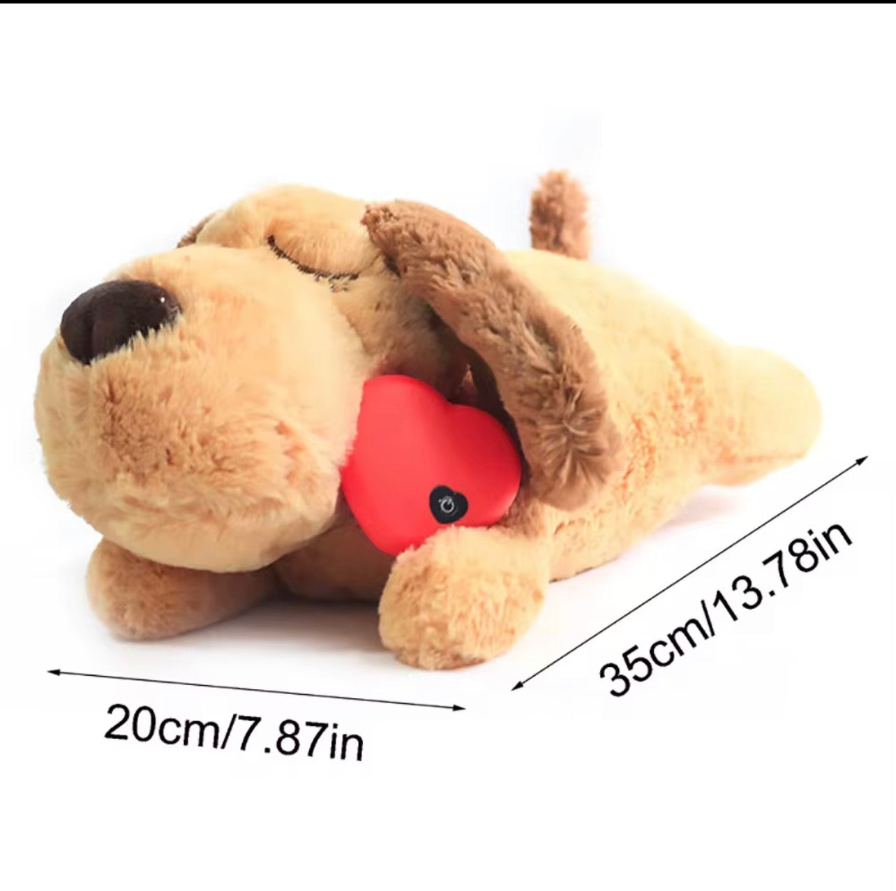 Plush Toy with Heartbeat Simulator