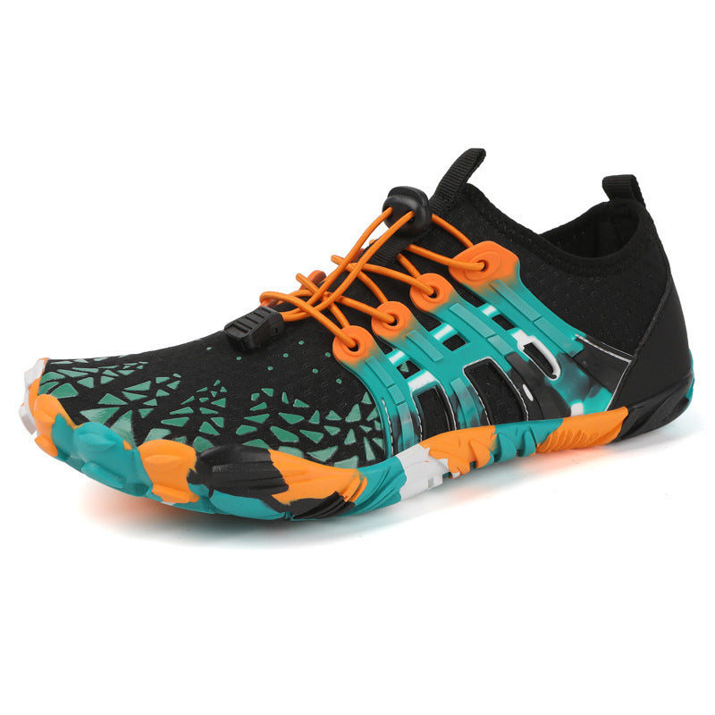Zapatillas de running todoterreno para hombre, ligeras, de ejercicio, calzado descalzo disperso, antideslizantes para caminar al aire libre
