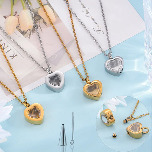Heartfelt Memorial Ashes Necklace