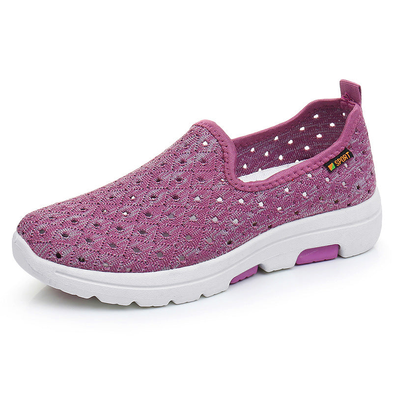 Chaussures confortables pour femmes, à enfiler, pour la marche
