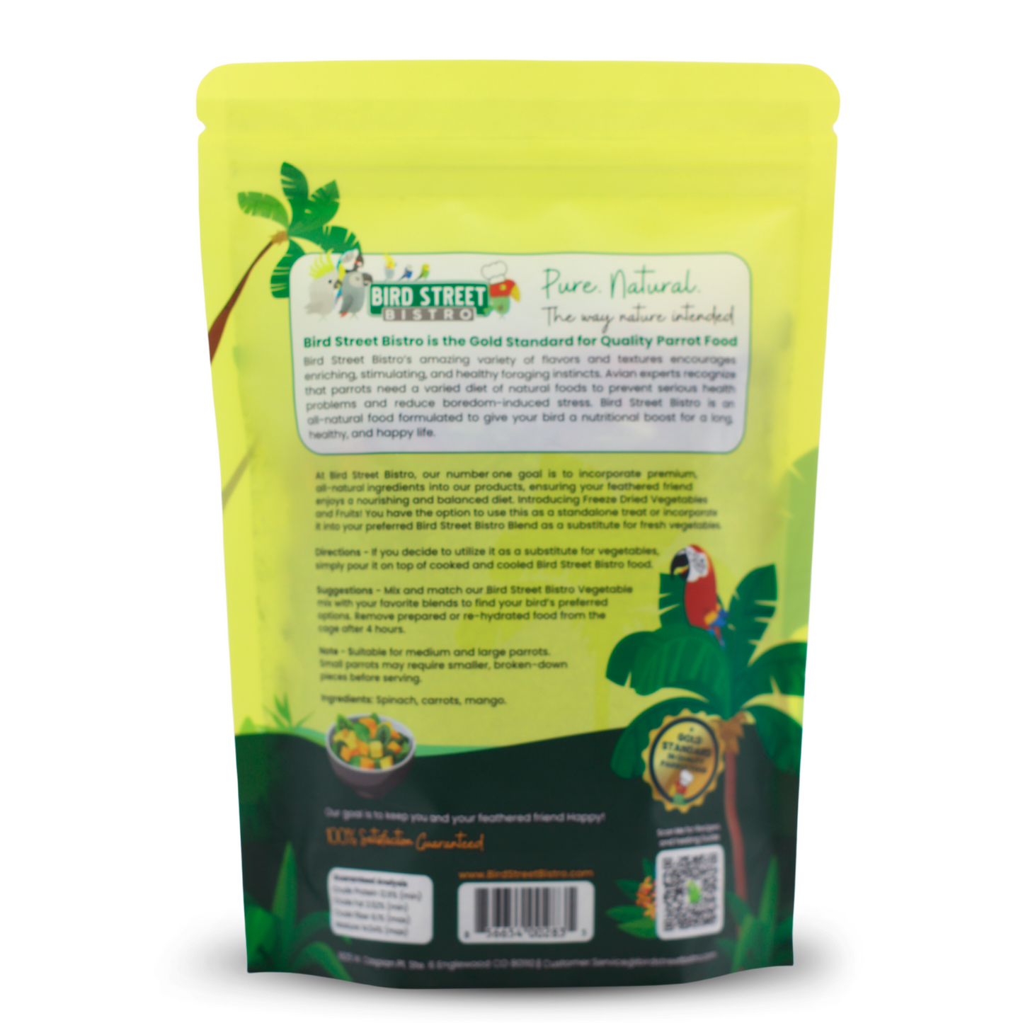 Mezcla de Zanahoria y Mango – Vegetales para Loros