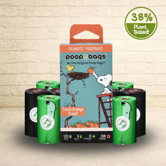 Sacs à déjections Snoopy® parfumés à l'orange pour rouleau de laisse