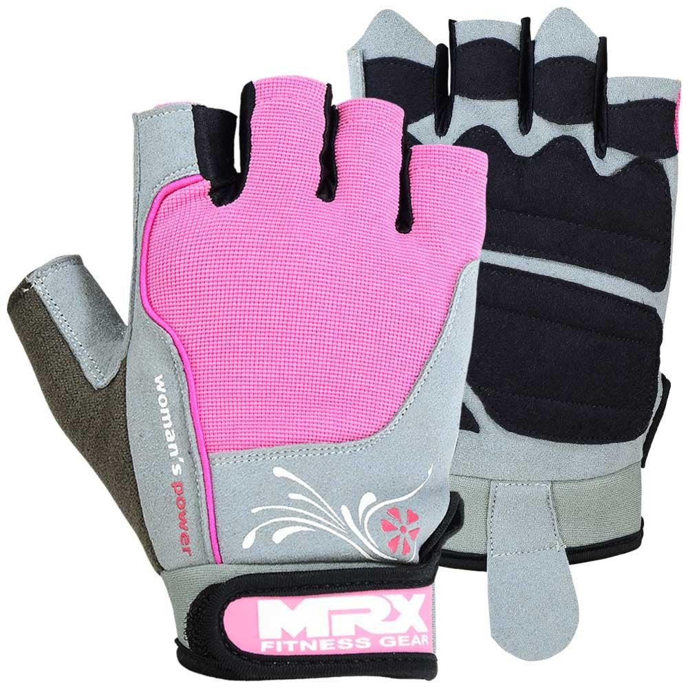 Guantes de levantamiento de pesas MRX para mujer para entrenamiento en gimnasio y ejercicios - Agarre duradero y cómodo