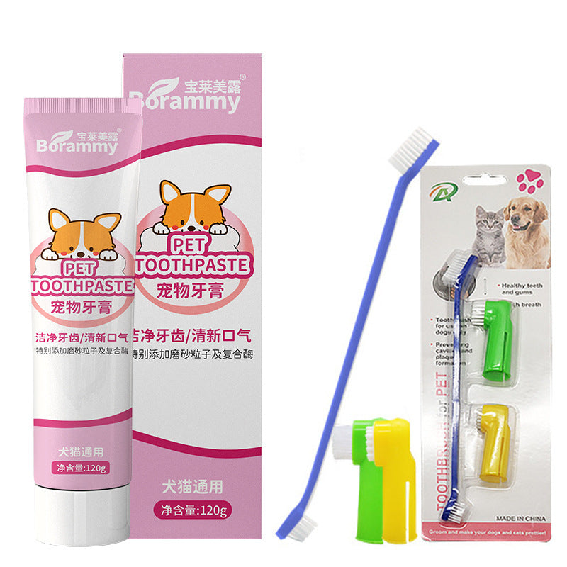 Pasta dental comestible para gatos de 120 g para el cuidado bucal y cepillado de dientes de perro