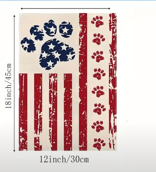 Pawtriotic Garden Flag