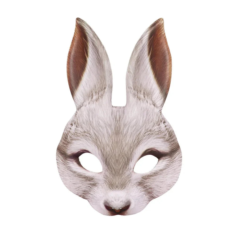Máscara de espuma 3D realista de animales | Accesorio de disfraz de cosplay de cara completa