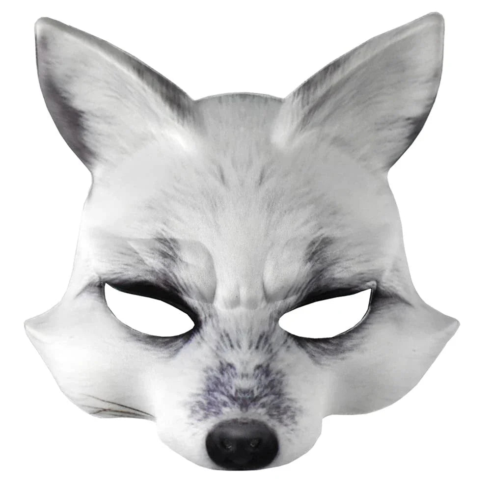 Máscara de espuma 3D realista de animales | Accesorio de disfraz de cosplay de cara completa