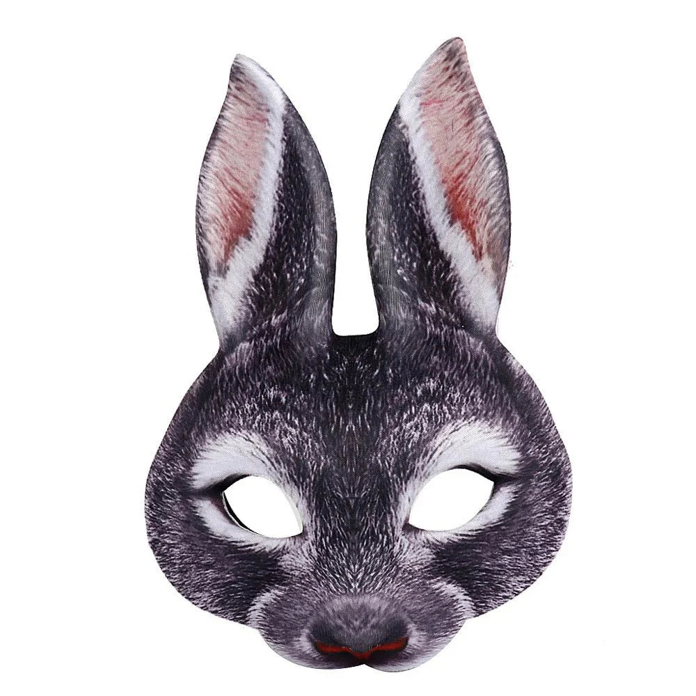 Máscara de espuma 3D realista de animales | Accesorio de disfraz de cosplay de cara completa