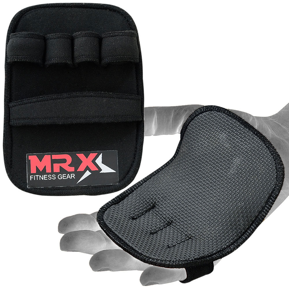 MRX Guantes de halterofilia, almohadillas de agarre, soporte de mano para levantamiento de pesas