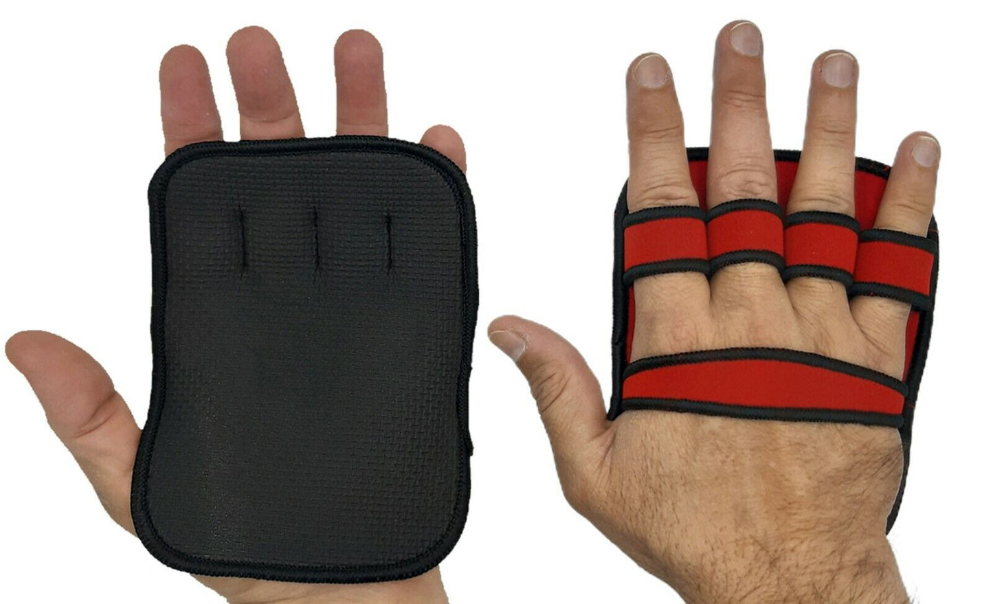 MRX Guantes de halterofilia, almohadillas de agarre, soporte de mano para levantamiento de pesas