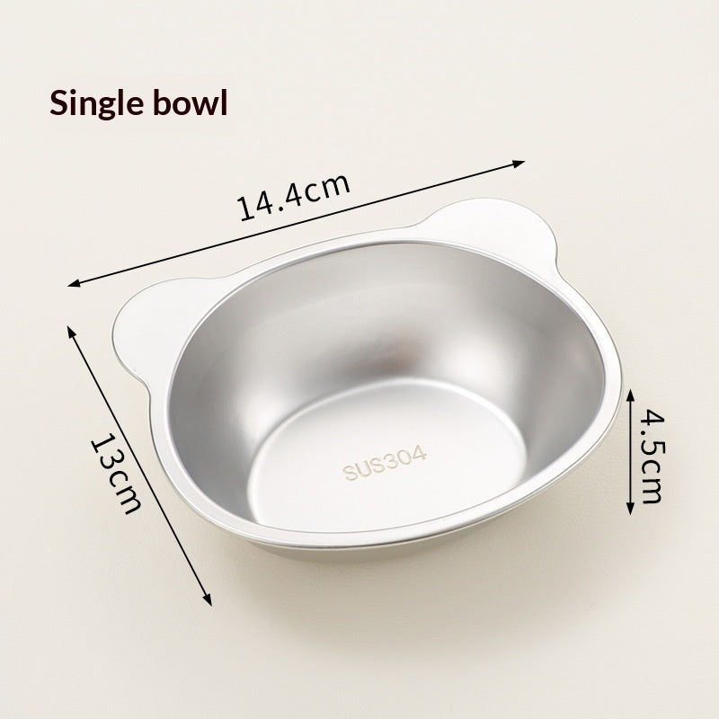 Cuenco de acero inoxidable 304 para agua y comida de mascotas