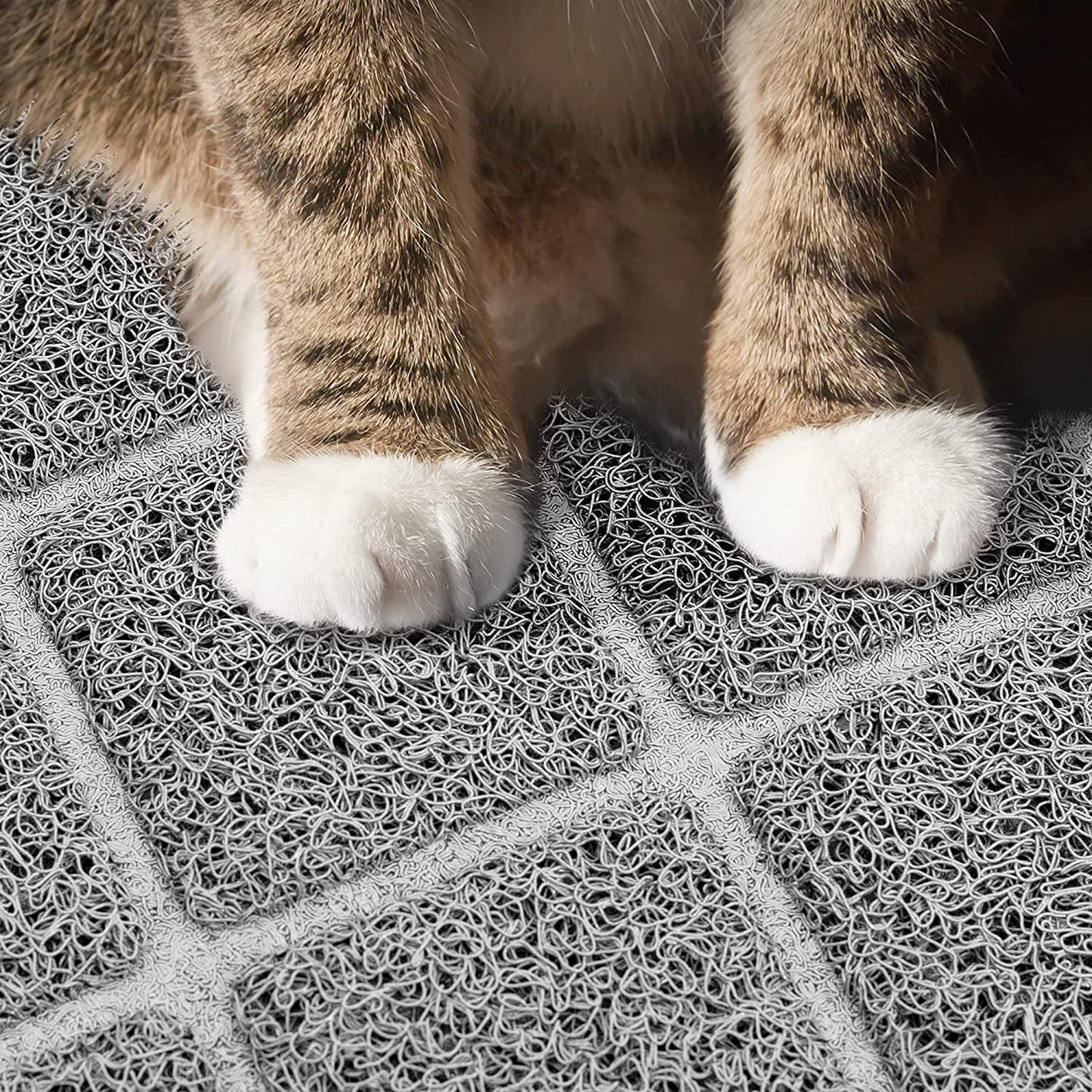 Tapis de litière pour chat de qualité supérieure, tapis de bac à litière avec support antidérapant et imperméable
