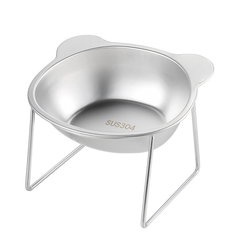 Cuenco de acero inoxidable 304 para agua y comida de mascotas