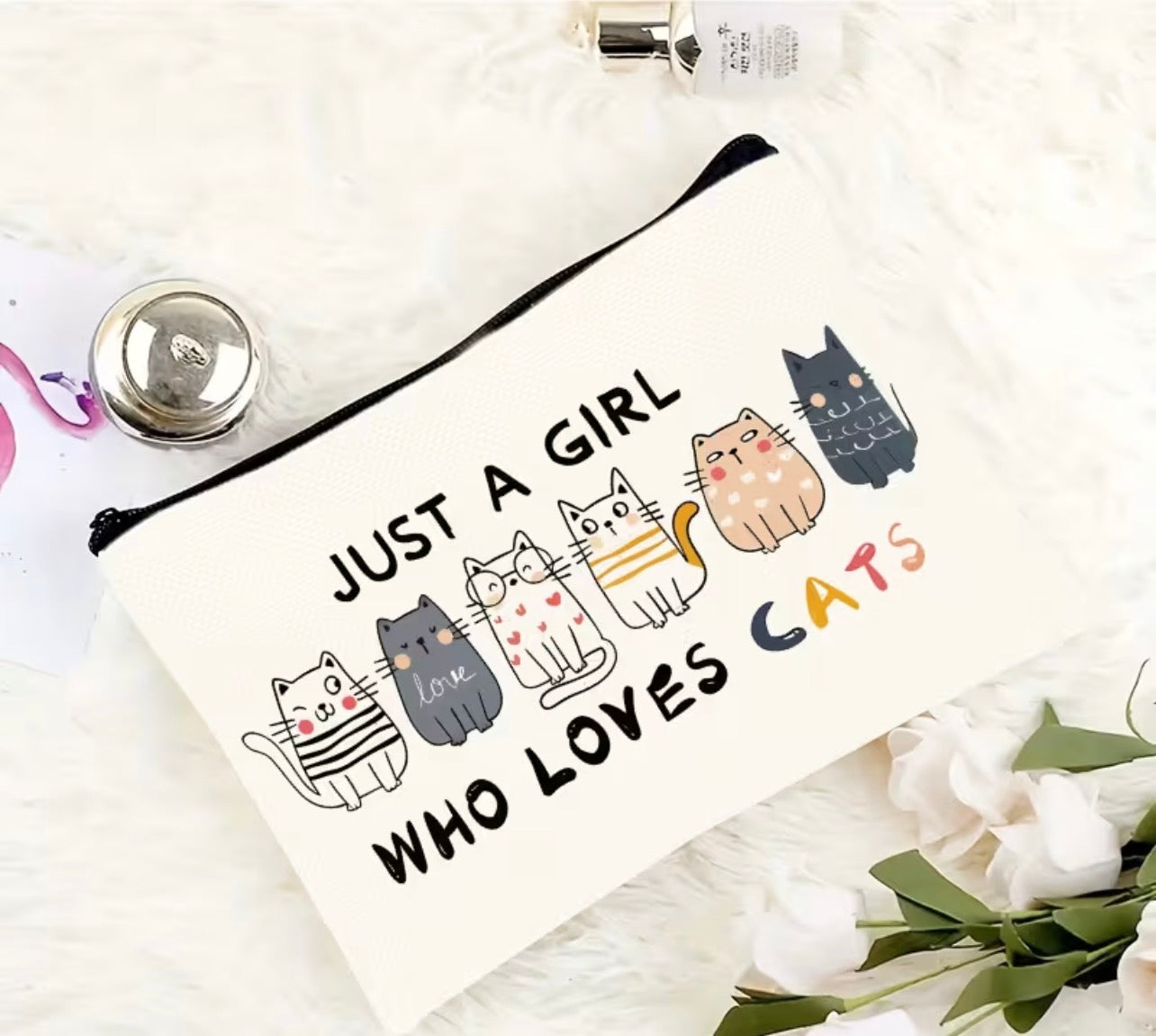 Cat themed Makeup Bag
