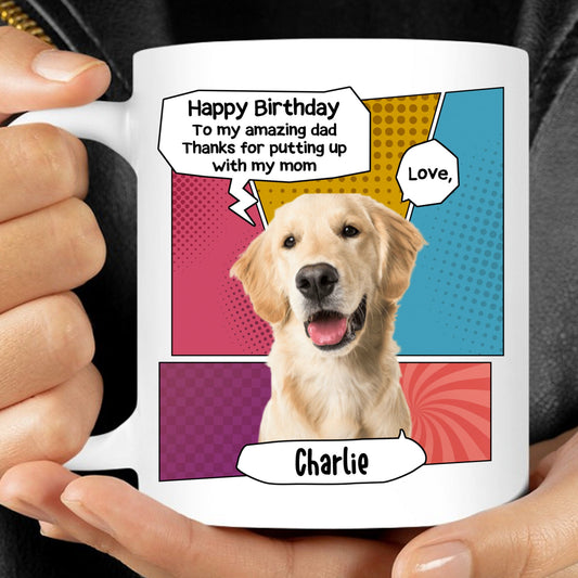 Superbe Tasse Personnalisée Papa Maman Chien Chat Photo Personnalisée T760