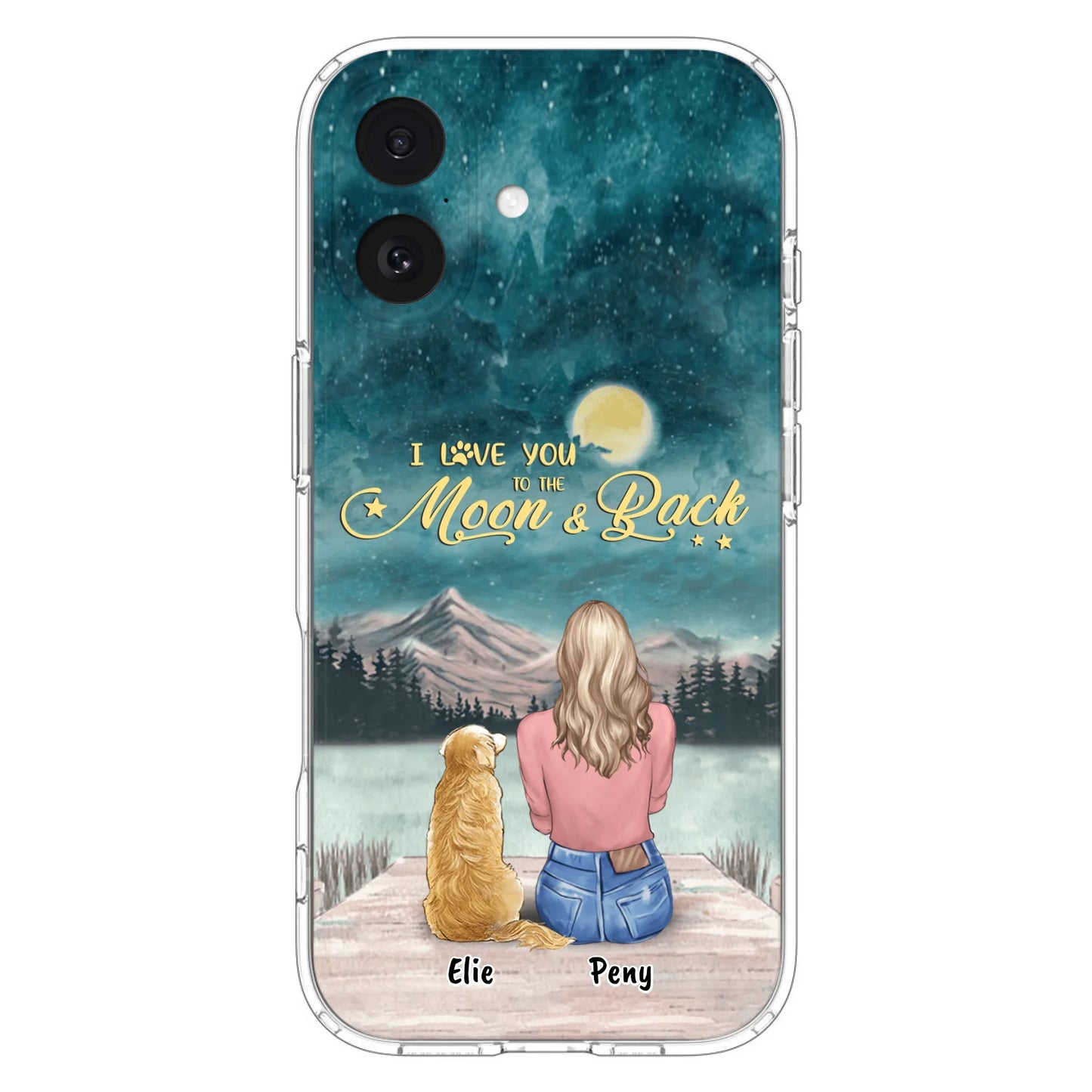 Coque de téléphone personnalisée pour maman d'animaux - jusqu'à 4 animaux - FD19NO
