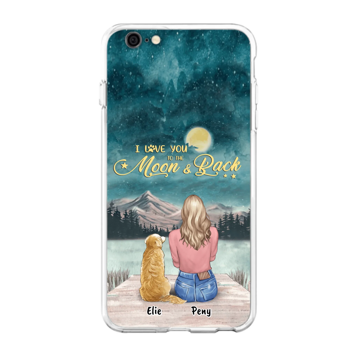 Coque de téléphone personnalisée pour maman d'animaux - jusqu'à 4 animaux - FD19NO