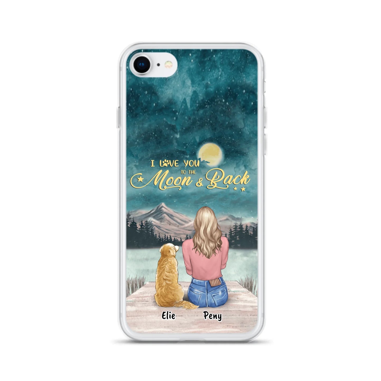 Coque de téléphone personnalisée pour maman d'animaux - jusqu'à 4 animaux - FD19NO