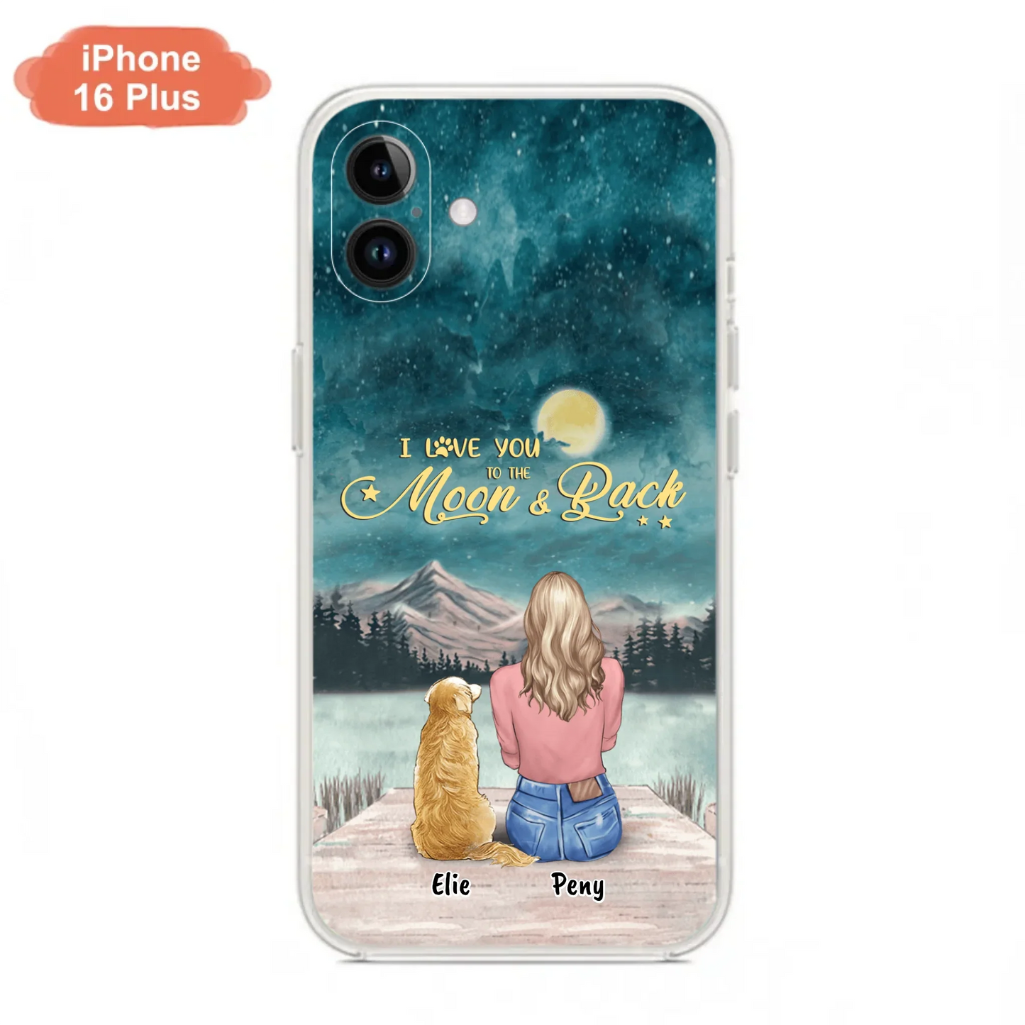 Coque de téléphone personnalisée pour maman d'animaux - jusqu'à 4 animaux - FD19NO