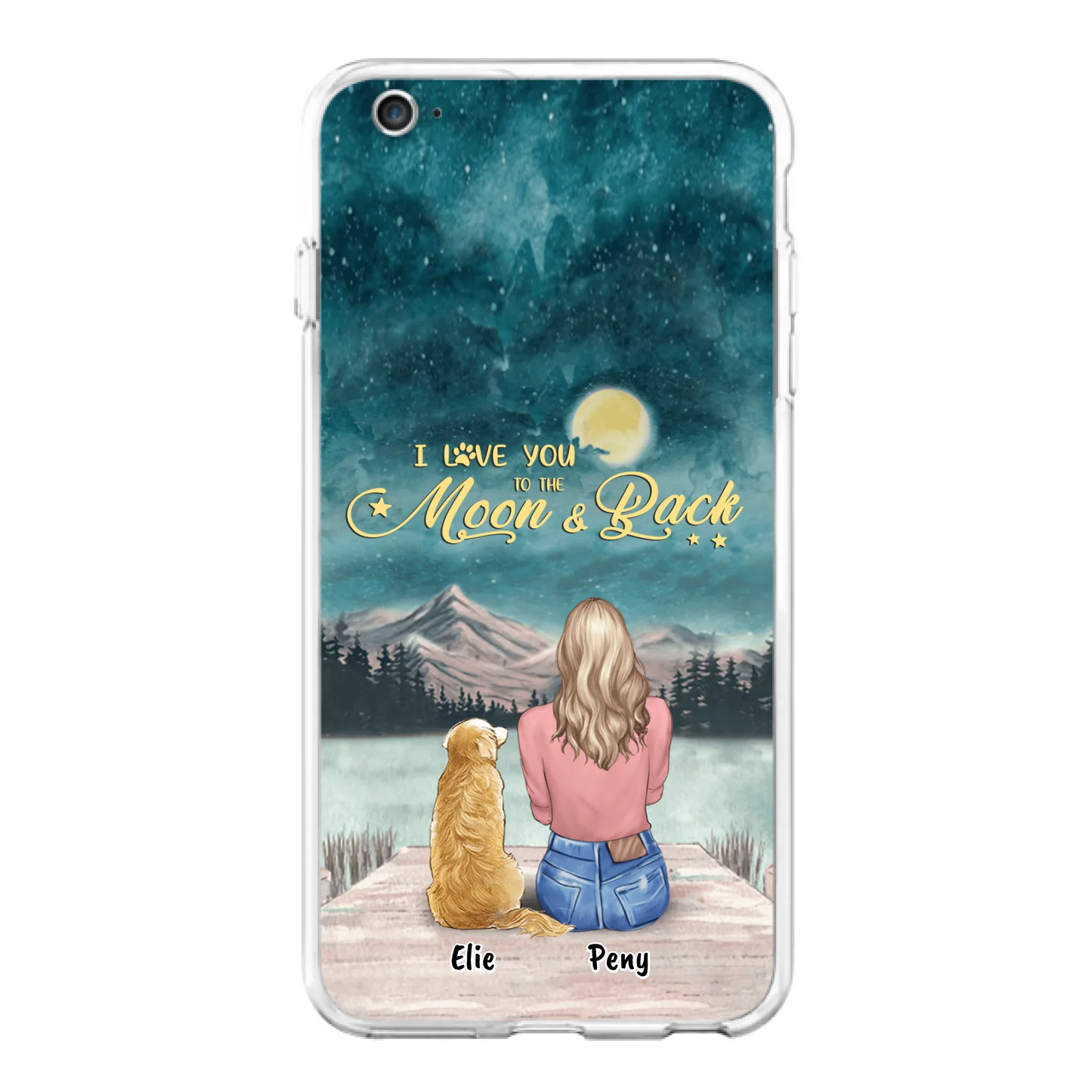 Coque de téléphone personnalisée pour maman d'animaux - jusqu'à 4 animaux - FD19NO