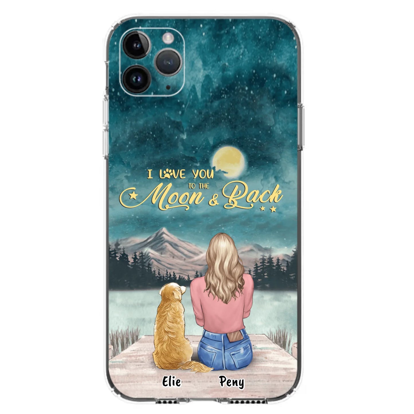 Coque de téléphone personnalisée pour maman d'animaux - jusqu'à 4 animaux - FD19NO