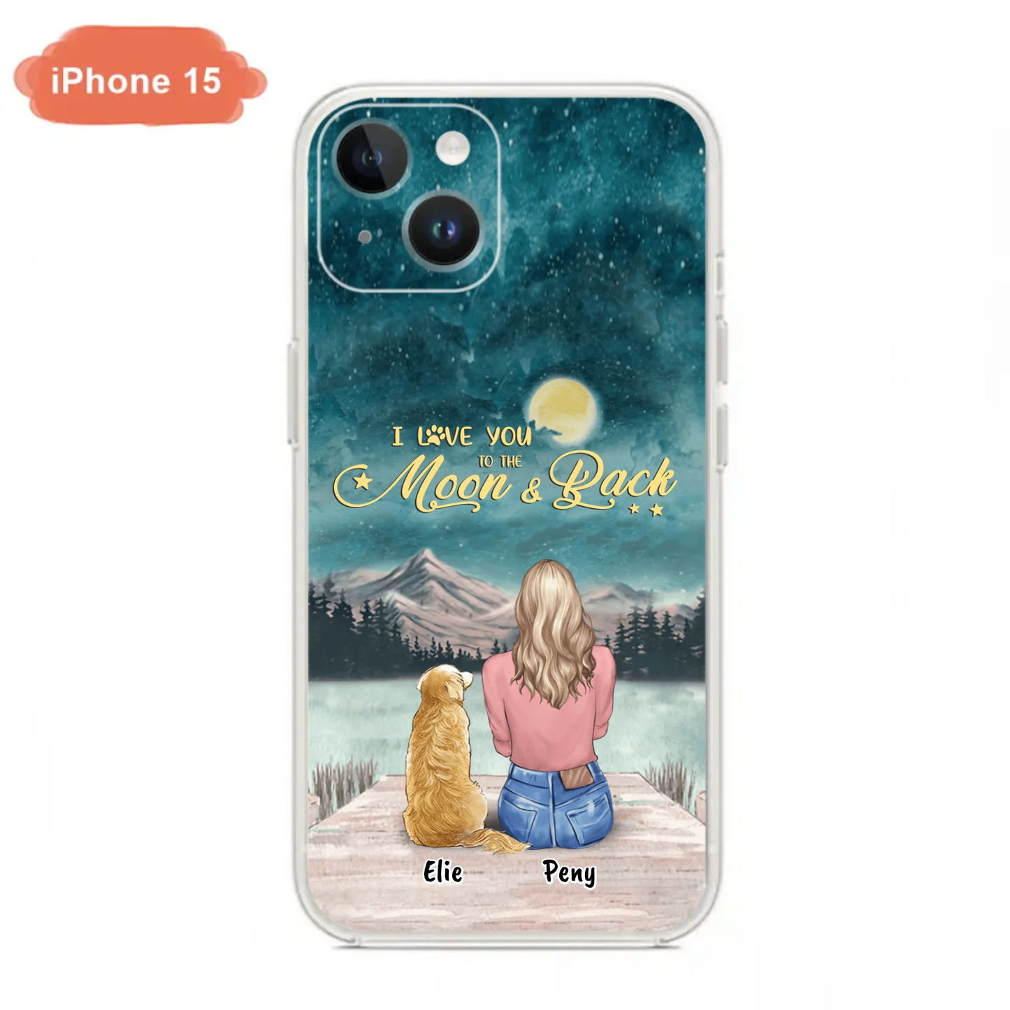 Coque de téléphone personnalisée pour maman d'animaux - jusqu'à 4 animaux - FD19NO