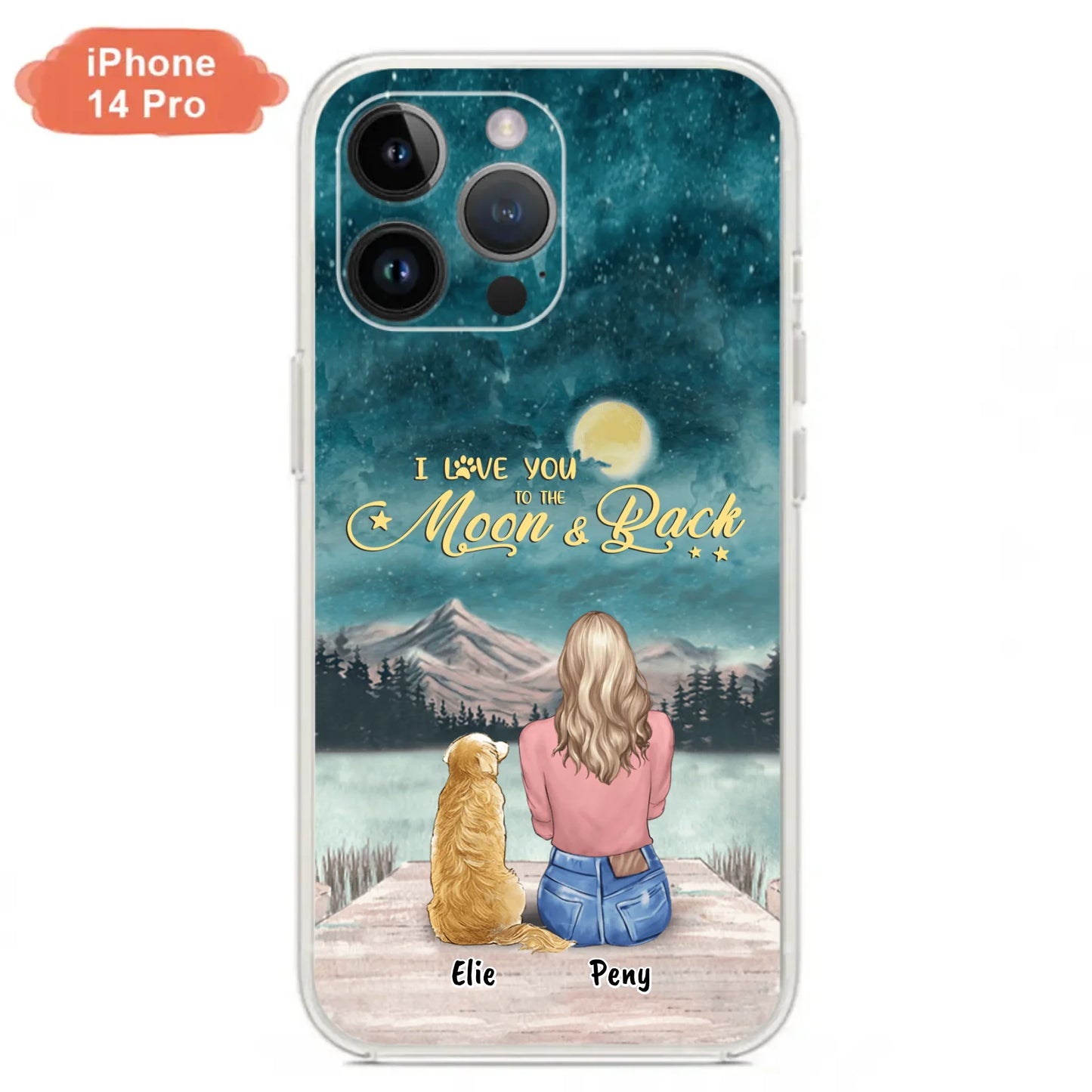 Coque de téléphone personnalisée pour maman d'animaux - jusqu'à 4 animaux - FD19NO