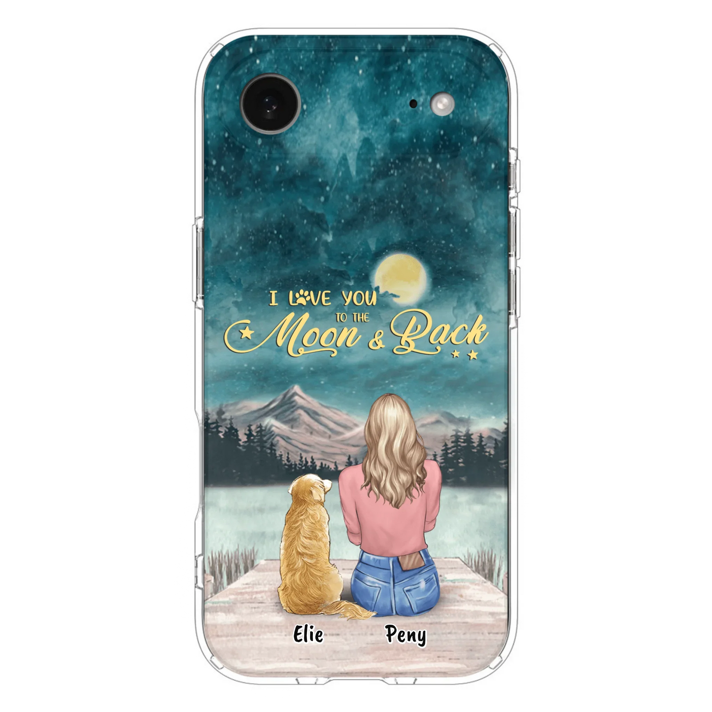 Coque de téléphone personnalisée pour maman d'animaux - jusqu'à 4 animaux - FD19NO