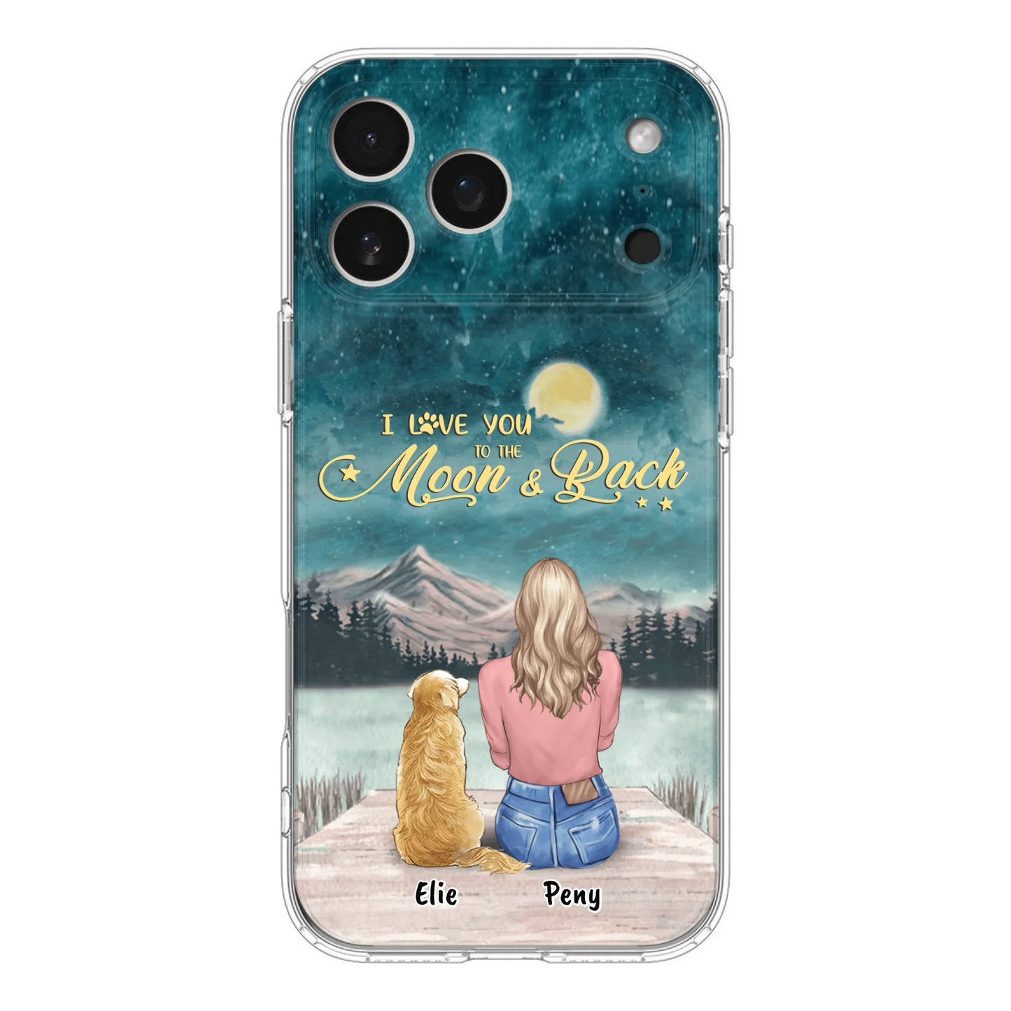Coque de téléphone personnalisée pour maman d'animaux - jusqu'à 4 animaux - FD19NO