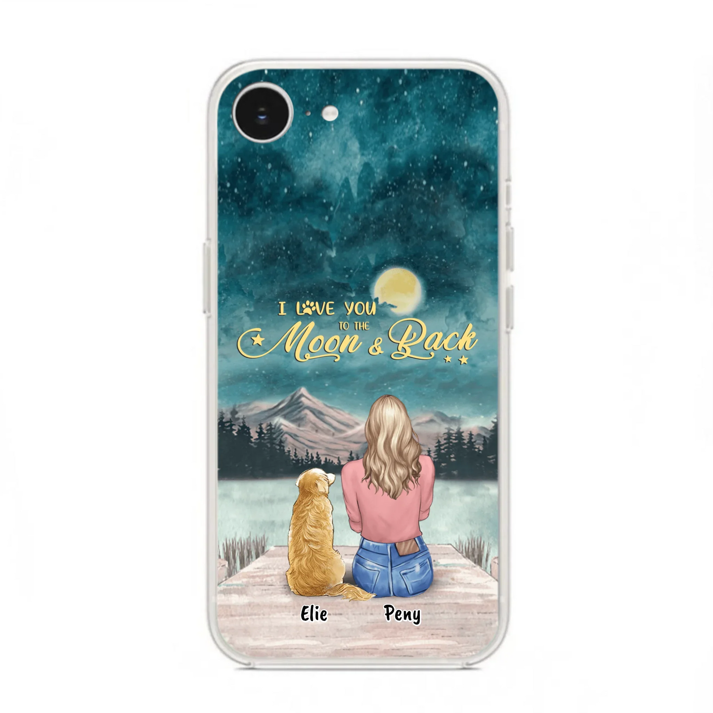 Coque de téléphone personnalisée pour maman d'animaux - jusqu'à 4 animaux - FD19NO
