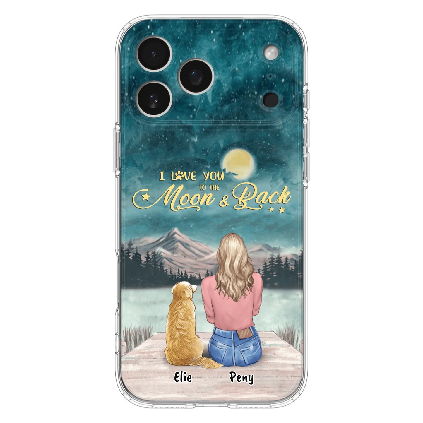 Coque de téléphone personnalisée pour maman d'animaux - jusqu'à 4 animaux - FD19NO