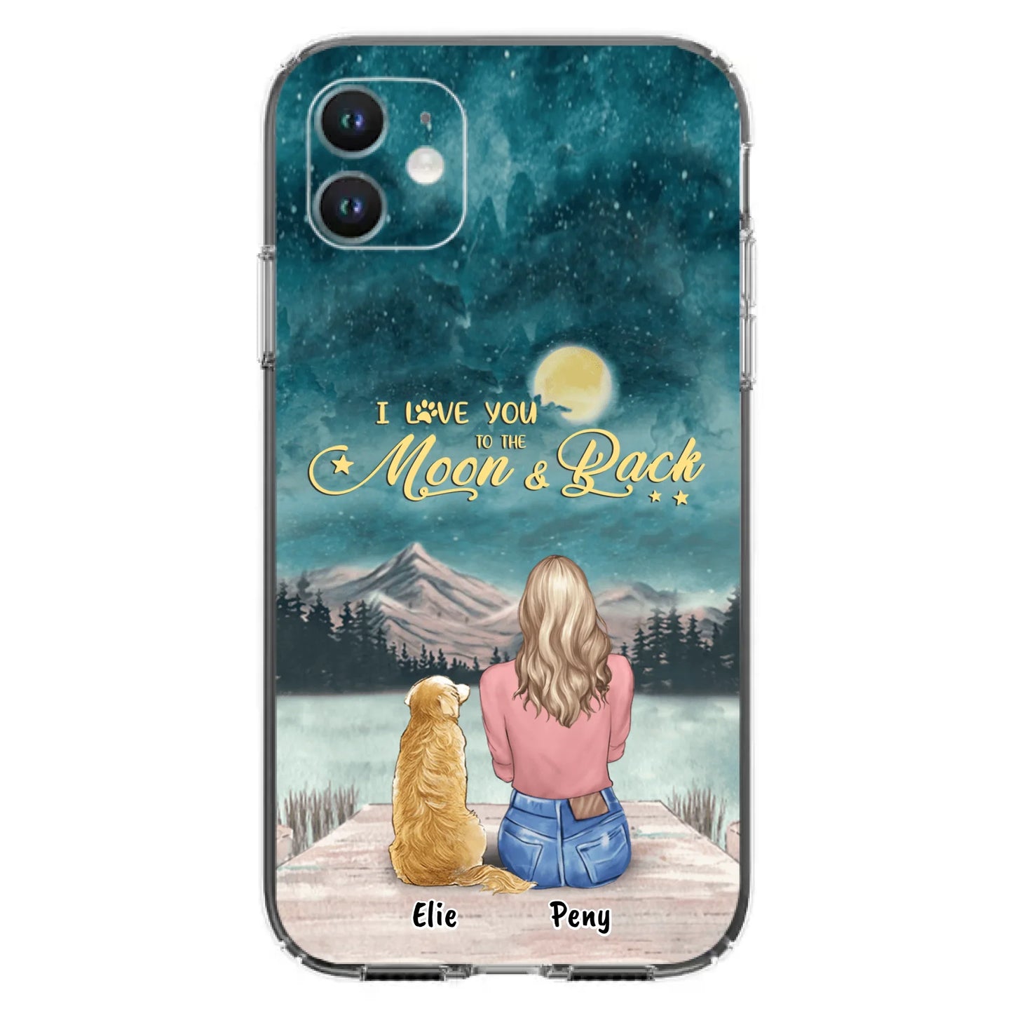Coque de téléphone personnalisée pour maman d'animaux - jusqu'à 4 animaux - FD19NO