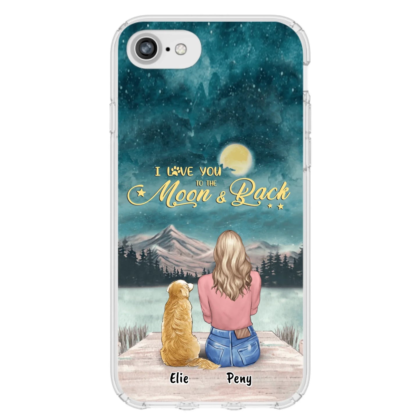Coque de téléphone personnalisée pour maman d'animaux - jusqu'à 4 animaux - FD19NO