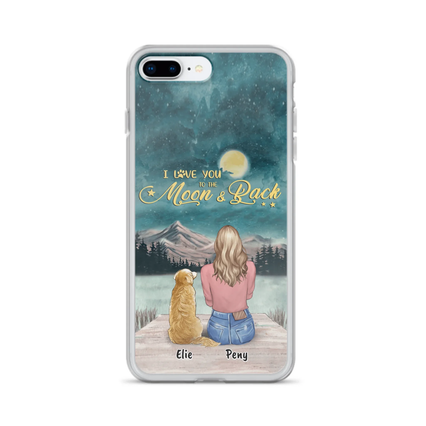 Coque de téléphone personnalisée pour maman d'animaux - jusqu'à 4 animaux - FD19NO