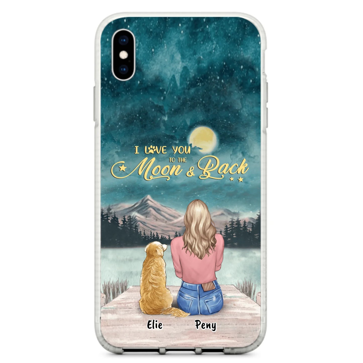 Coque de téléphone personnalisée pour maman d'animaux - jusqu'à 4 animaux - FD19NO