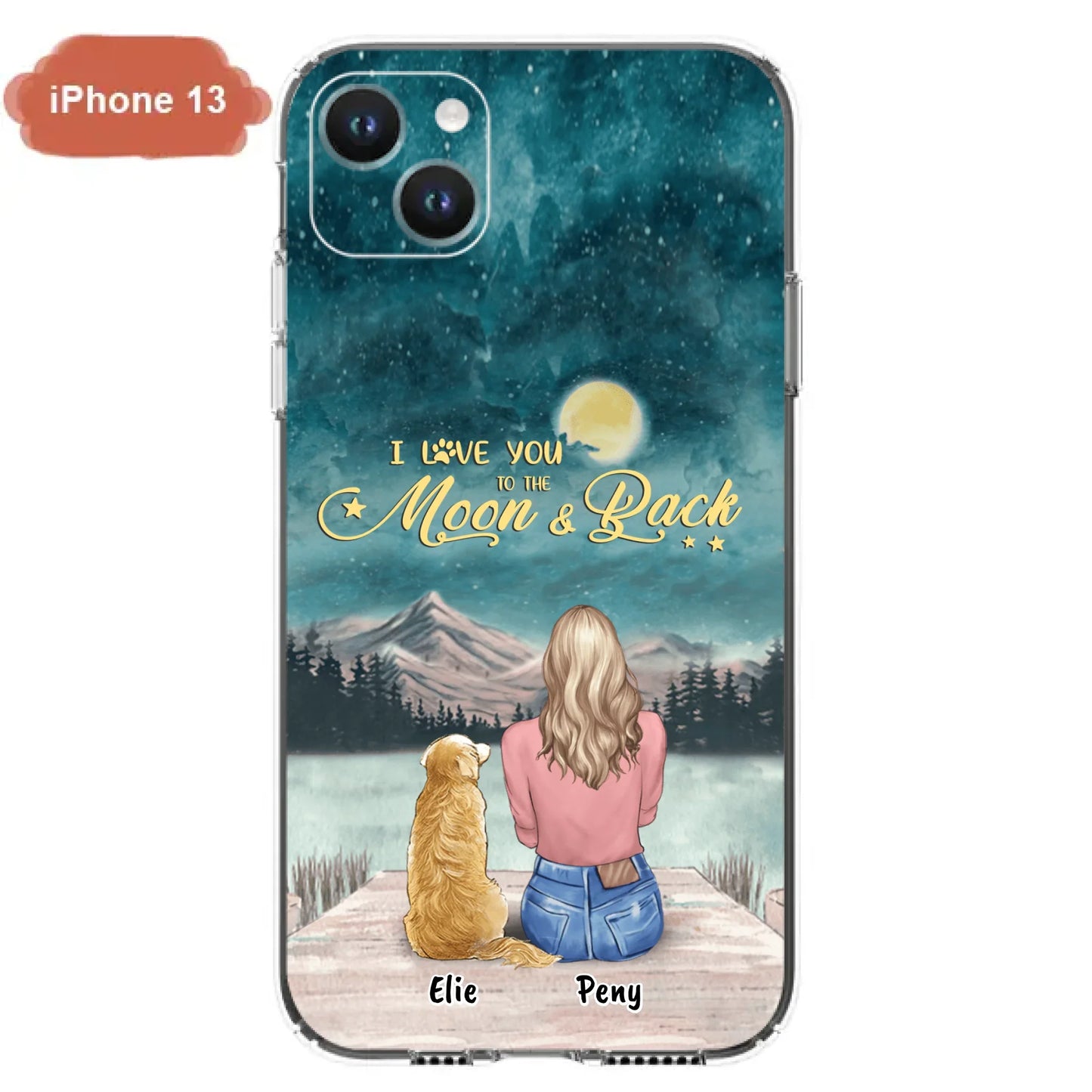 Coque de téléphone personnalisée pour maman d'animaux - jusqu'à 4 animaux - FD19NO