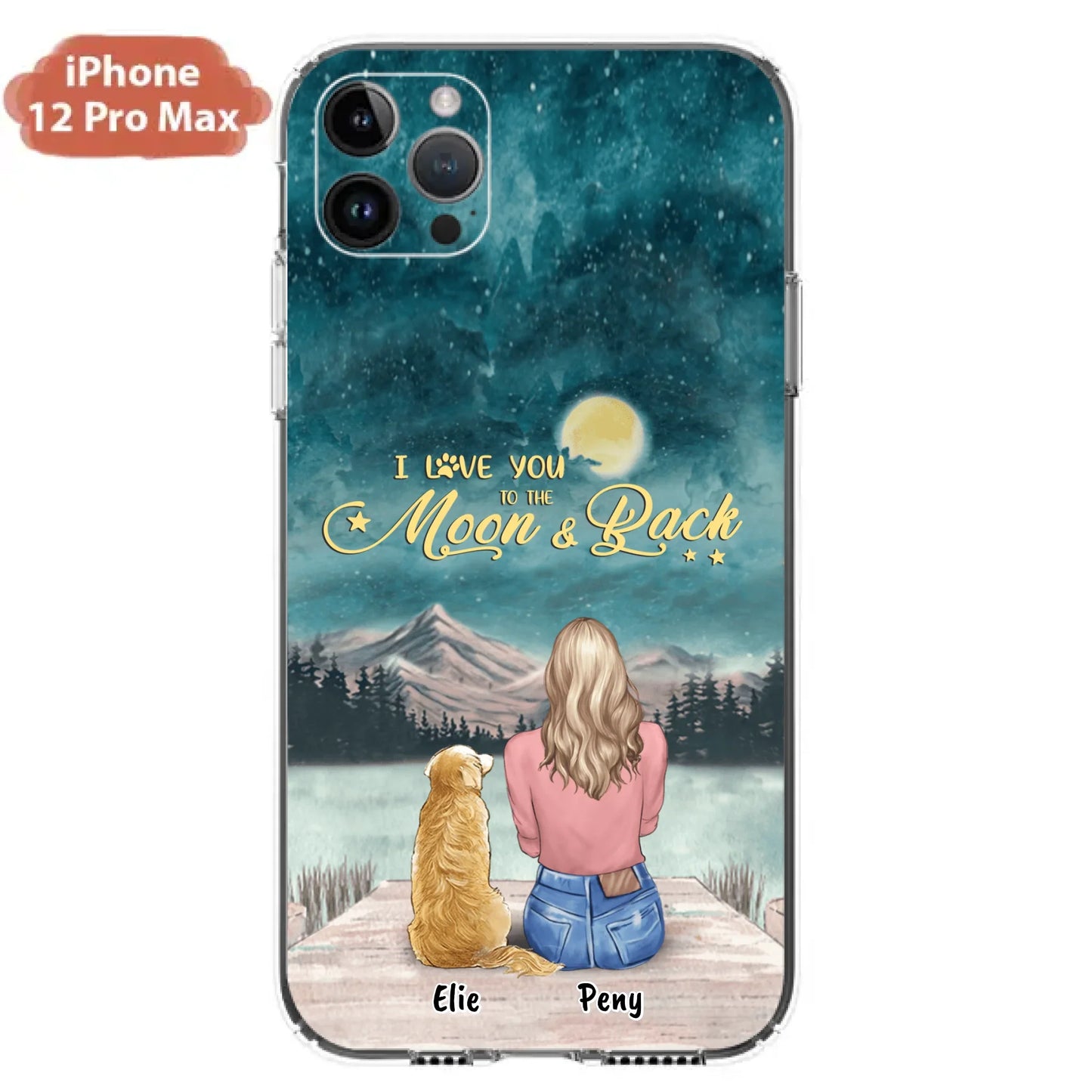 Coque de téléphone personnalisée pour maman d'animaux - jusqu'à 4 animaux - FD19NO