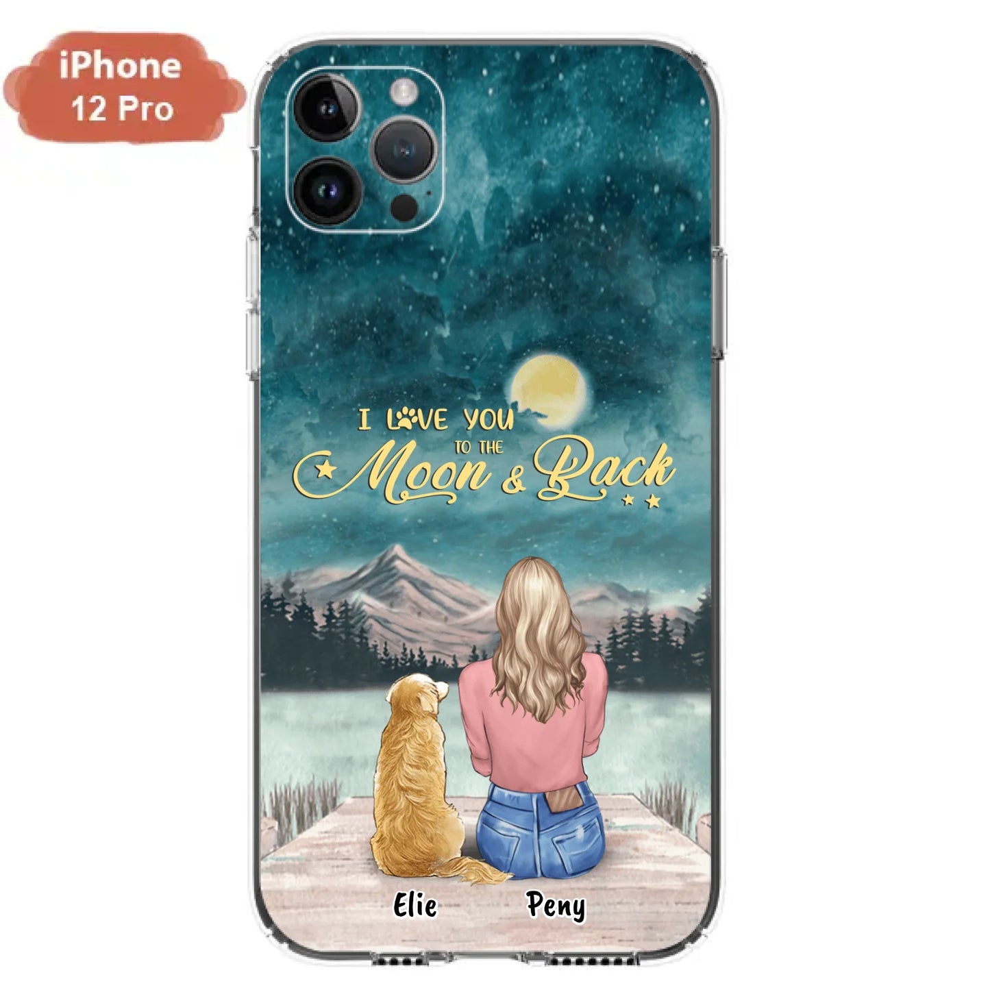 Coque de téléphone personnalisée pour maman d'animaux - jusqu'à 4 animaux - FD19NO